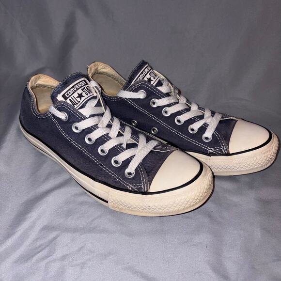 Converse‎ Chuck Taylor All Star Low Top Sneakers Navy Blue Canvas Size 7 Unisex - Picture 3 of 8